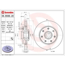 Cargar imagen en el visor de la galería, Disco Freno Brembo 09.B599.20 - Mi Refacción