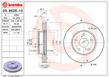 Cargar imagen en el visor de la galería, Disco Freno Brembo 09.B626.10 - Mi Refacción
