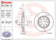 Disco Freno Brembo 09.C182.10 - Mi Refacción