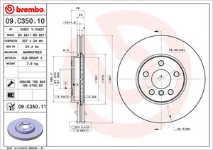 Disco Freno Brembo 09.C350.11 - Mi Refacción