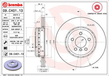 Cargar imagen en el visor de la galería, Disco Freno Brembo 09.C401.13 - Mi Refacción