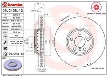 Cargar imagen en el visor de la galería, Disco Freno Brembo 09.C405.13 - Mi Refacción