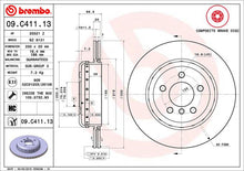 Cargar imagen en el visor de la galería, Disco Freno Brembo 09.C411.13 - Mi Refacción