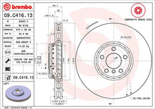 Cargar imagen en el visor de la galería, Disco Freno Brembo 09.C416.13 - Mi Refacción