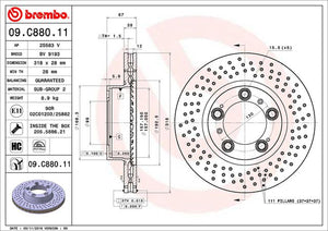 Disco Freno Brembo 09.C880.11 - Mi Refacción