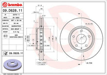 Cargar imagen en el visor de la galería, Disco Freno Brembo 09.D628.11 - Mi Refacción