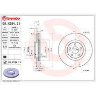 Disco Freno Brembo 09.N284.21 - Mi Refacción