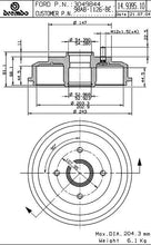 Cargar imagen en el visor de la galería, Tambor Freno Brembo 14.9395.10 - Mi Refacción