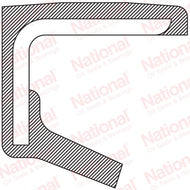 Sello Carcasa Bomba Aceite Caja De Transferencia National 341022 - Mi Refacción