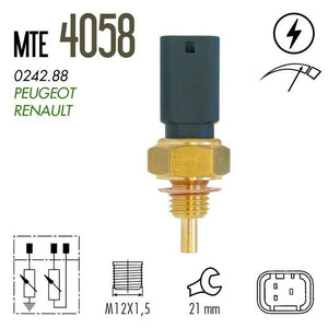 Sensor Temperatura Refrigerante Mte-Thomson 4058 - Mi Refacción