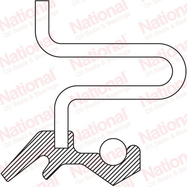 National 7044NA – Guarnizione Olio Premium, Design Multi-labbro Caricato A Molla - 3