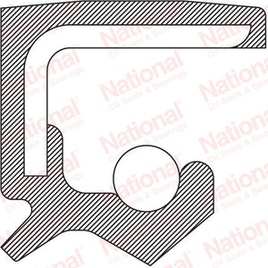 NATIONAL Guarnizione Olio 710664: Tenuta Premium Per Motori, Design A Molla Multi-labbro, Resistenza Da -40° A 225° - 3
