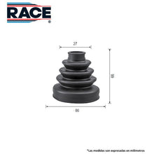 Cargar imagen en el visor de la galería, Cubrepolvo Junta Homocinética Race Bc-2718 - Mi Refacción
