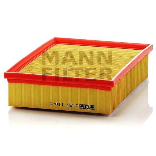 MANN-FILTER C 25 118 Filtro Aria Auto - Qualità Primo Equipaggiamento (246x184x57 Mm)