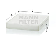 Filtro Cabina Mann-Filter Cu 2440 - Mi Refacción