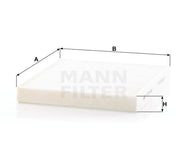 Filtro Cabina Mann-Filter Cu 26 009 - Mi Refacción