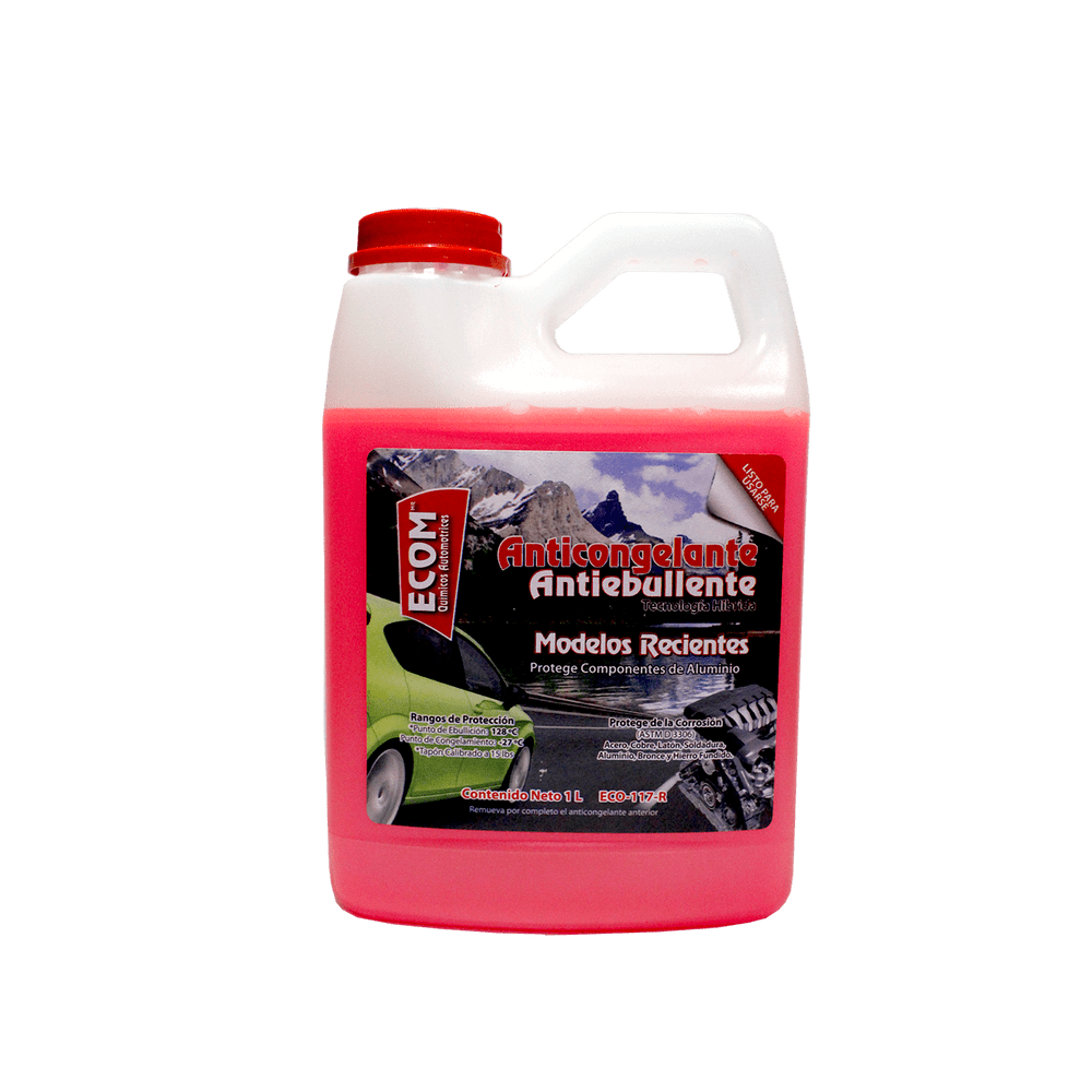 Anticongelante Ecom Rosa Listo Para Usar 1 Litro Eco-117-R - Mi Refacción