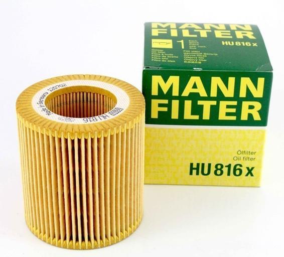  Filtro de aceite Mann-Filter HU 816 X. Libre de metal., paquete de  de 1 : Automotriz