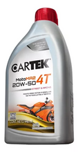 Cargar imagen en el visor de la galería, Aceite Moto 4 Tiempos Cartek M20W50Ma1L - Mi Refacción