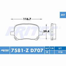 Cargar imagen en el visor de la galería, Balata Fritec M-7581-Z - Mi Refacción