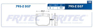 Balata Fritec M-795-Z - Mi Refacción