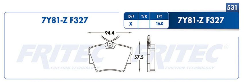 Balata Fritec M-7Y81-Z