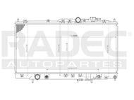 Radiador Radec 220-0918-04 - Mi Refacción