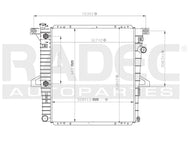 Radiador Radec 220-1214-04 - Mi Refacción