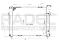 Radiador Radec 220-1605-05 - Mi Refacción