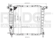 Radiador Radec 220-1905-00 - Mi Refacción