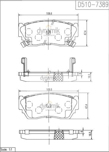 Balata Dynamik 7389D510 - Mi Refacción