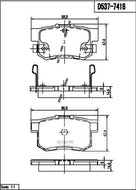 Balata Dynamik 7418D537 - Mi Refacción