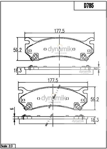 Balata Dynamik 7653D785 - Mi Refacción