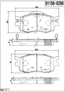 Balata Dynamik 8266D1156 - Mi Refacción
