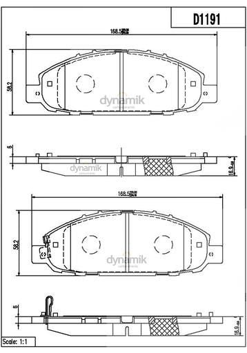 Balata Dynamik 8310D1191 - Mi Refacción
