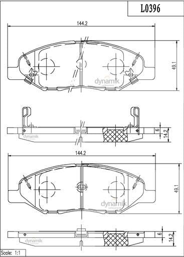 Balata Dynamik 8456D1345 - Mi Refacción