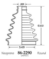Cubrepolvo Junta Homocinética Empi 86-2290-D - Mi Refacción