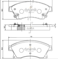 Balata Dynamik 8730D1522 - Mi Refacción
