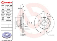 Cargar imagen en el visor de la galería, Disco Freno Brembo 09.5707.10 - Mi Refacción