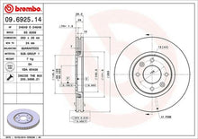 Cargar imagen en el visor de la galería, Disco Freno Brembo 09.6925.10 - Mi Refacción