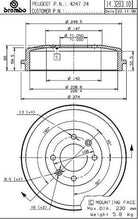Cargar imagen en el visor de la galería, Tambor Freno Brembo 14.3283.10 - Mi Refacción