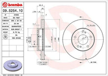 Cargar imagen en el visor de la galería, Disco Freno Brembo 09.5254.10 - Mi Refacción