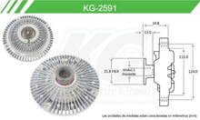 Cargar imagen en el visor de la galería, Fan Clutch Keep On Green Kg-2591 - Mi Refacción