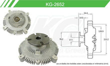 Cargar imagen en el visor de la galería, Fan Clutch Keep On Green Kg-2652 - Mi Refacción