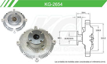 Cargar imagen en el visor de la galería, Fan Clutch Keep On Green Kg-2654 - Mi Refacción