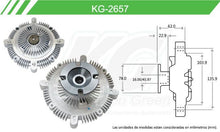 Cargar imagen en el visor de la galería, Fan Clutch Keep On Green Kg-2657 - Mi Refacción