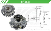 Cargar imagen en el visor de la galería, Fan Clutch Keep On Green Kg-2661 - Mi Refacción