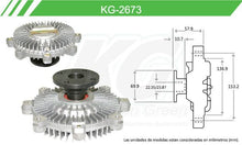 Cargar imagen en el visor de la galería, Fan Clutch Keep On Green Kg-2673 - Mi Refacción
