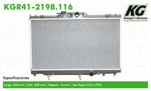 Cargar imagen en el visor de la galería, Radiador Keep On Green Kgr41-2198.116 - Mi Refacción