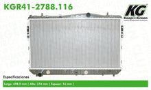 Cargar imagen en el visor de la galería, Radiador Keep On Green Kgr41-2788.116 - Mi Refacción